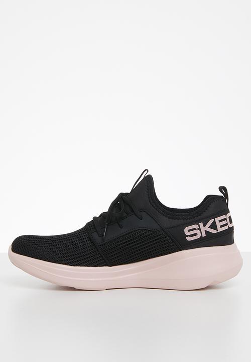 Skechers - Go run fast - black & pink