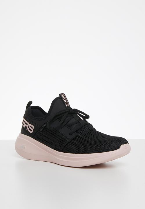 Skechers - Go run fast - black & pink