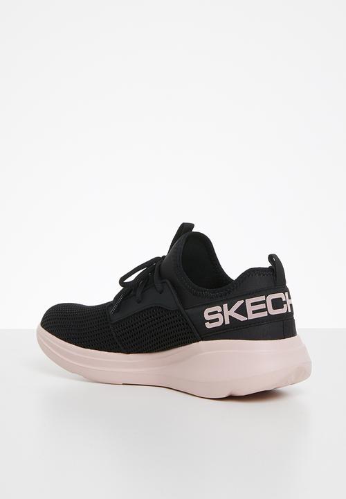 Skechers - Go run fast - black & pink