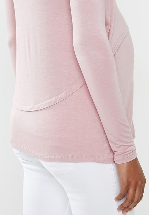 Cotton On - Maternity 2-in-1 long sleeve top - fragrant lilac
