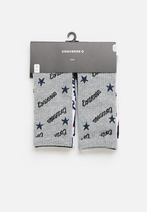 Converse - Chn converse script crew 3pk - multi 