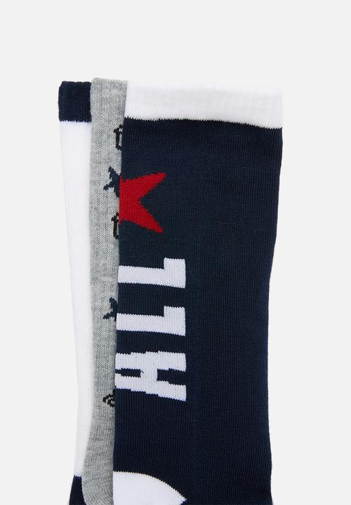Converse - Chn converse script crew 3pk - multi 