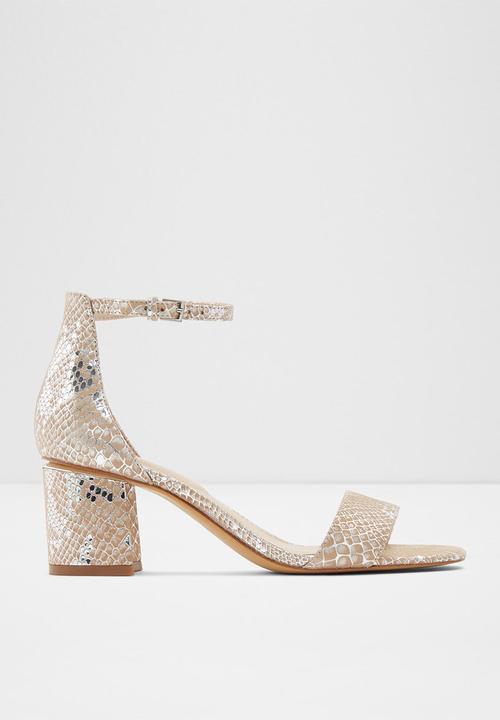 aldo silver heels