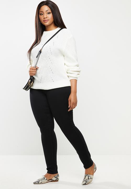 Vero Moda - Plus sevencurve nw shapeup jeans - black 