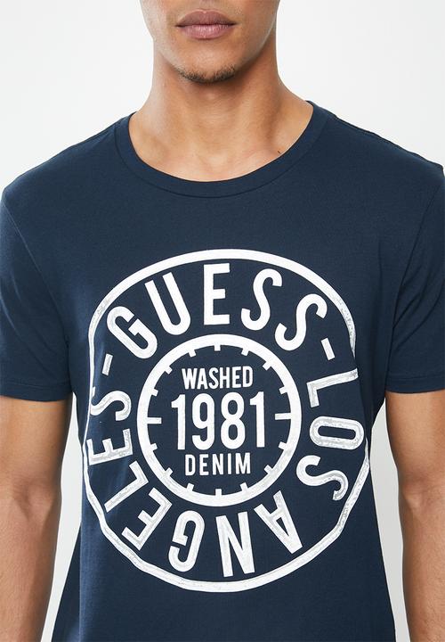 GUESS - Short sleeve guess active tee - blue