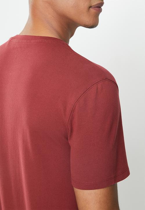 GUESS - Short sleeve guess philli polo - burgundy 