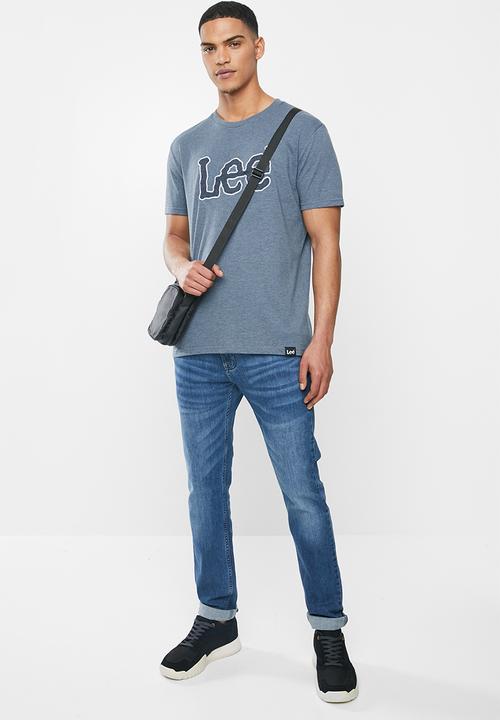 Lee  - Applique tee - blue
