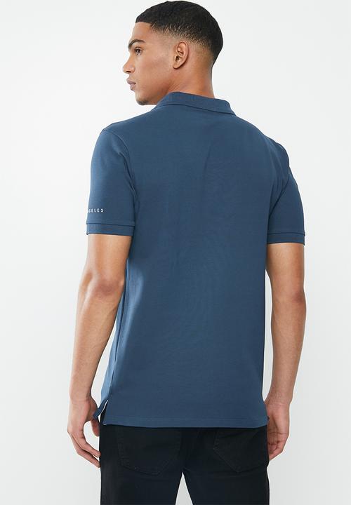 GUESS - Short sleeve fashion polo - voy blue