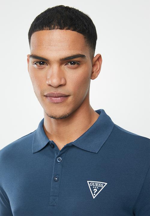 GUESS - Short sleeve fashion polo - voy blue