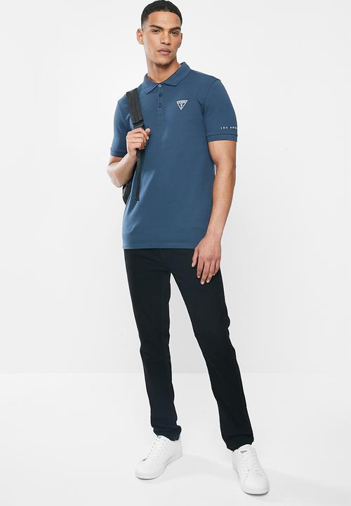 GUESS - Short sleeve fashion polo - voy blue