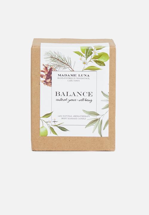 Madame Luna - 100% Natural massage candle - white