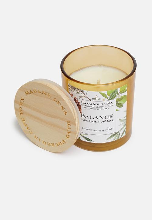 Madame Luna - 100% Natural massage candle - white