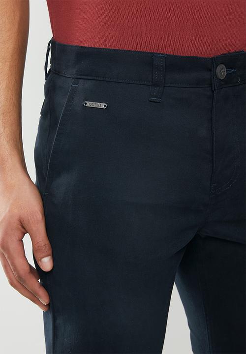 GUESS - Carter twill chino pant - navy