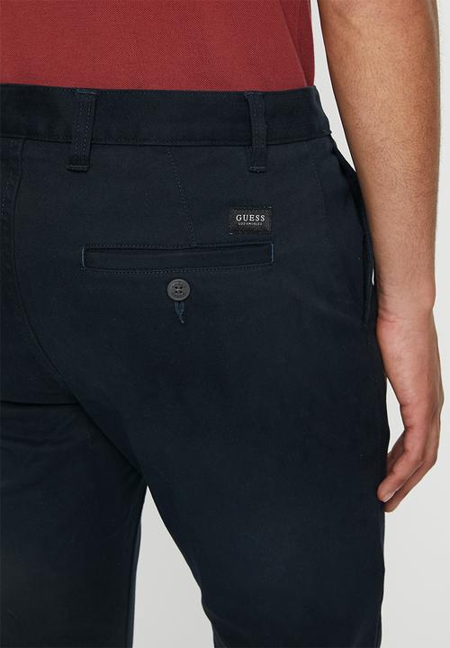 GUESS - Carter twill chino pant - navy