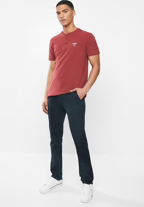 GUESS - Carter twill chino pant - navy