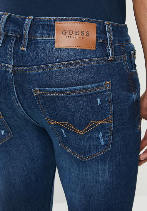 GUESS - Dark wash skinny jean - dark blue