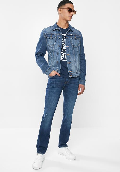 GUESS - Dark wash skinny jean - dark blue