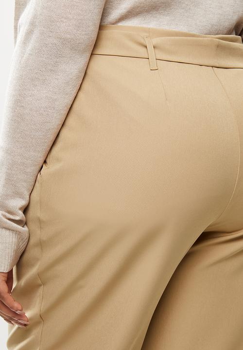 edit Plus - Paperbag tapered pant - beige