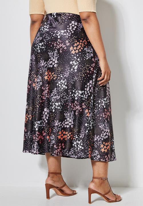 Superbalist - Midi bias slip skirt - multi 