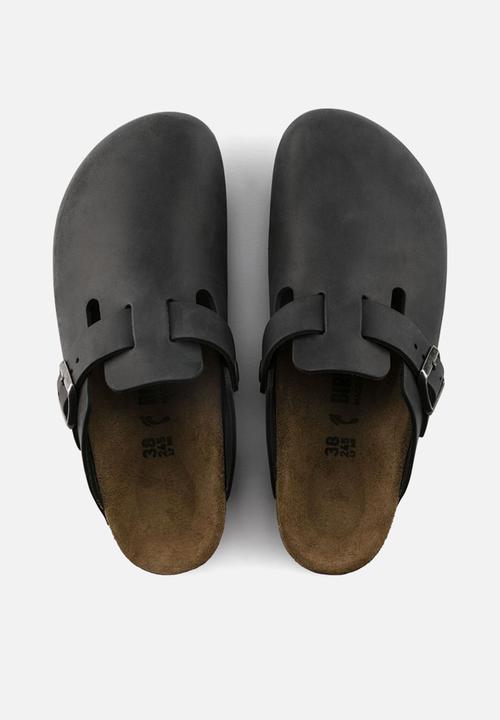Birkenstock - Boston waxy leather regular - black
