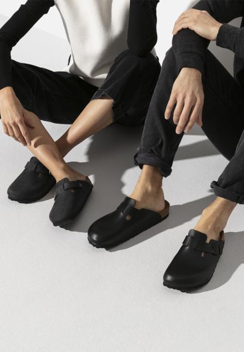 Birkenstock - Boston waxy leather regular - black