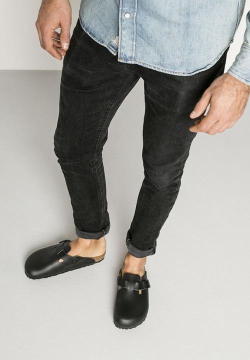 Birkenstock - Boston smooth leather narrow - black