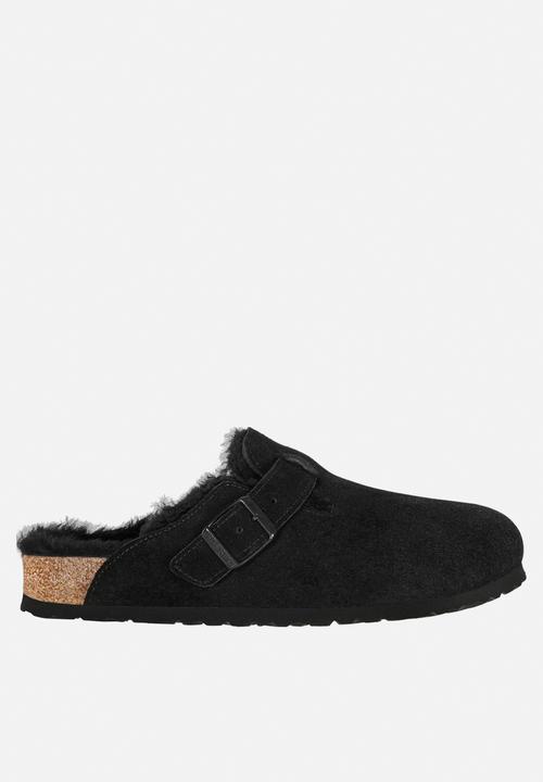 Birkenstock - Boston suede leather regular - black