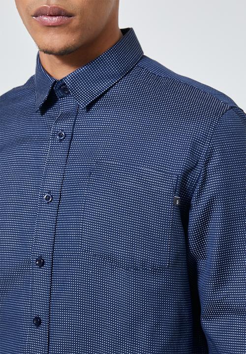 Superbalist - Barber regular fit long sleeve oxford shirt - navy