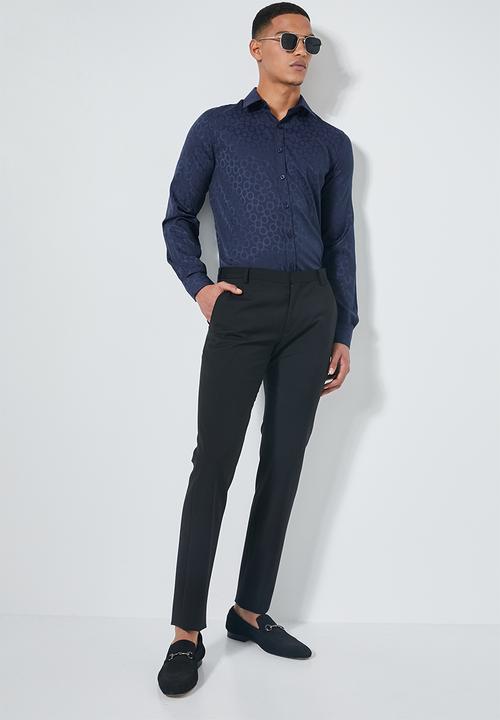 Superbalist - Jos slim fit long sleeve shirt - navy
