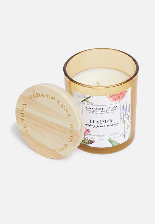 Madame Luna - 100% Natural massage candle - happy