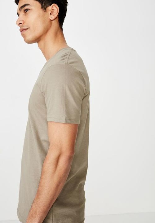 Cotton On - Essential v-neck tee - stone