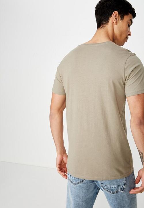 Cotton On - Essential v-neck tee - stone
