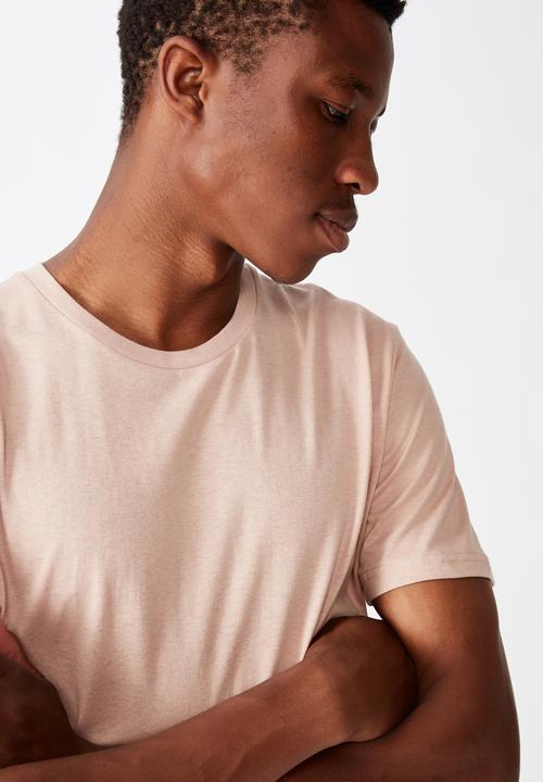 Cotton On - Essential crew tee - dirty pink