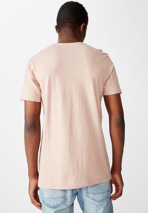 Cotton On - Essential crew tee - dirty pink