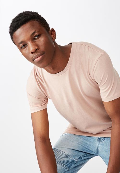 Cotton On - Essential crew tee - dirty pink