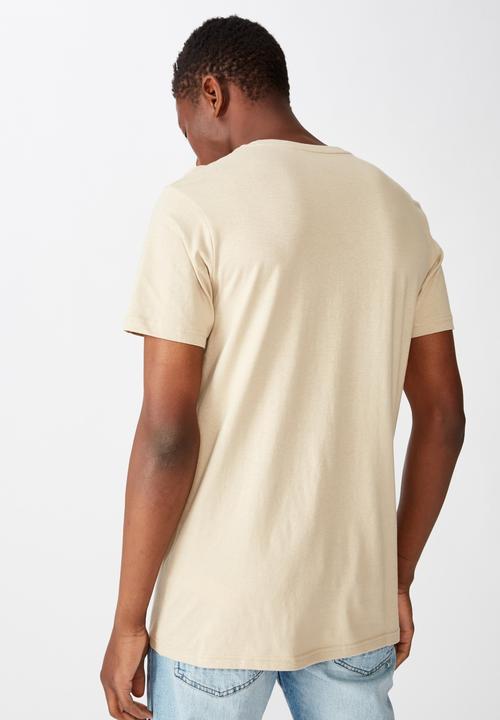 Cotton On - Essential crew tee - stone clay