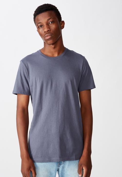 Cotton On - Essential crew tee - dusty denim