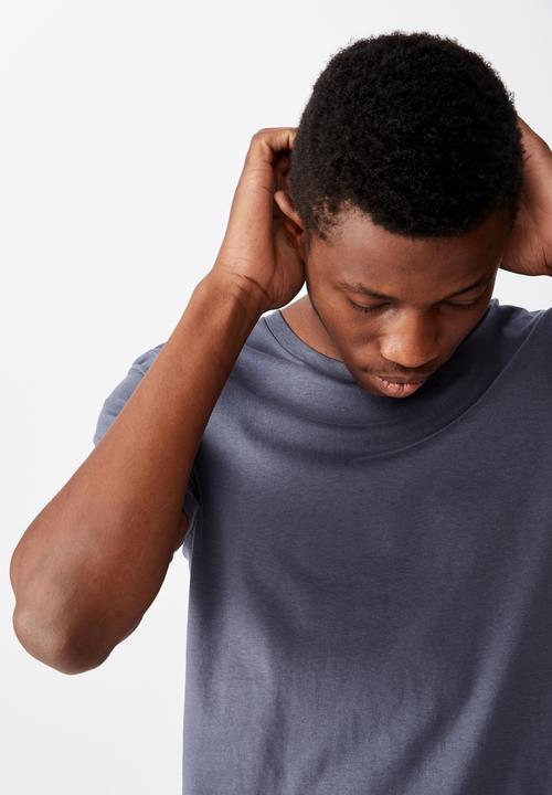 Cotton On - Essential crew tee - dusty denim