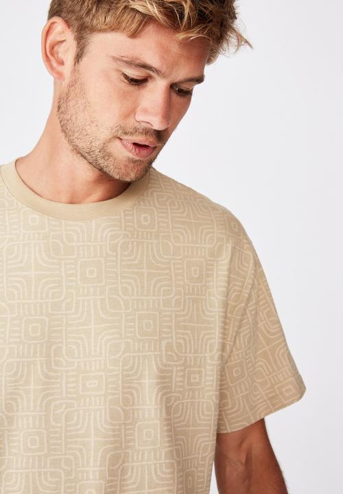 Cotton On - Festival tee - sand optical pattern