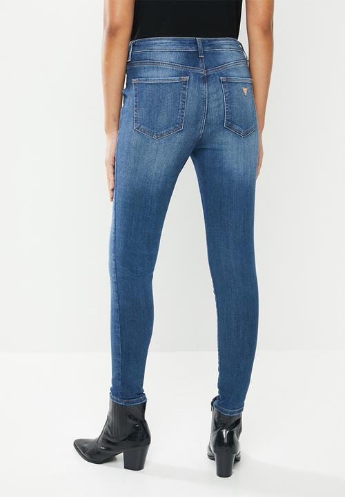 GUESS - Power skinny low rise jeans - blue
