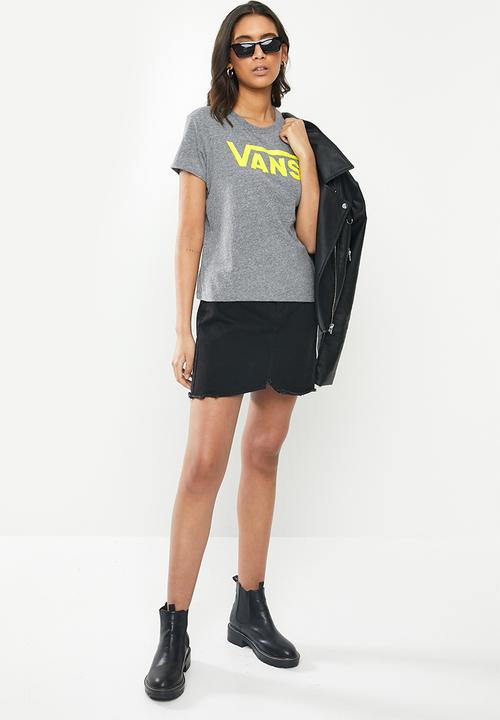 Vans - Flying vans crew tee - grey & yellow