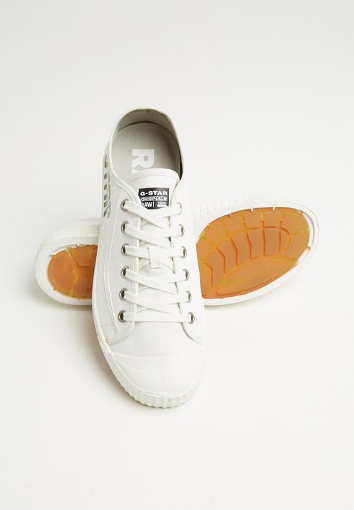 G-STAR - Rovulc low print - heringbone denim - white & sage