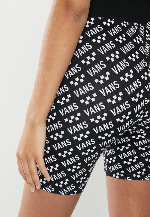 Vans - Brand striper bike shorts - black & white