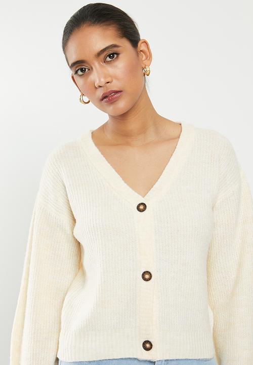 Glamorous - Button down cardigan - cream