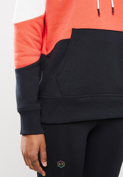 Under Armour - Rival fleece colour block hoodie - multi