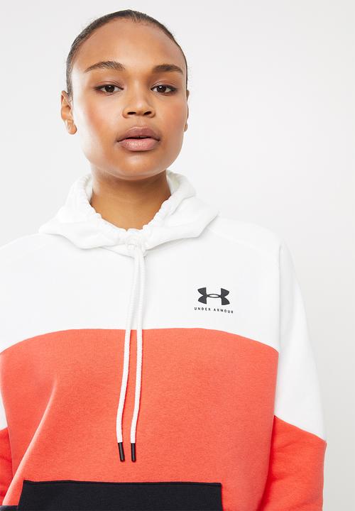Under Armour - Rival fleece colour block hoodie - multi