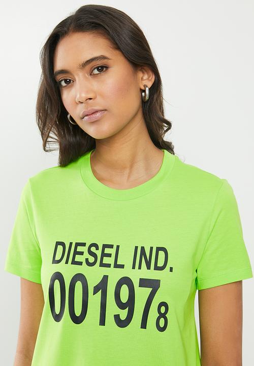 Diesel  - T-sily T-shirt - green 