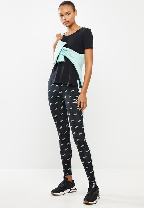 PUMA - Aop legging - mist green