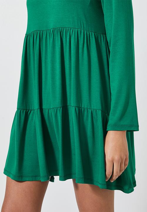 Superbalist - Tiered knit dress - emerald green