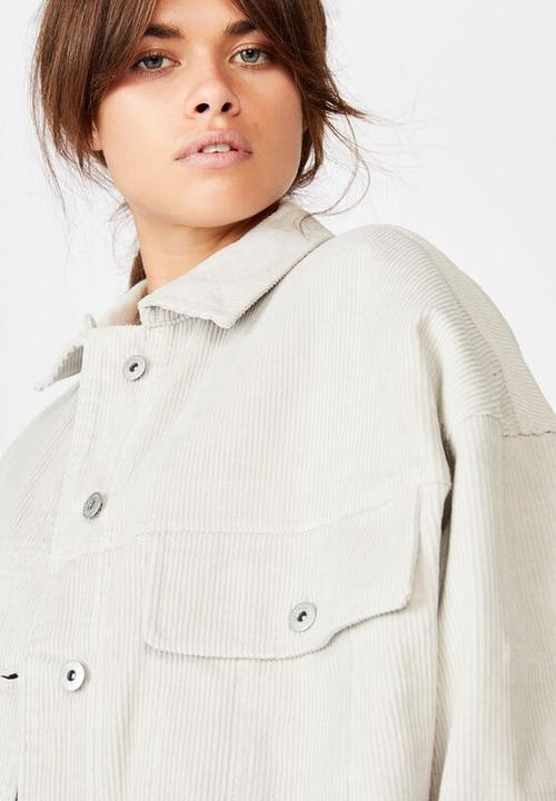 Factorie - Cord crop jacket - oyster